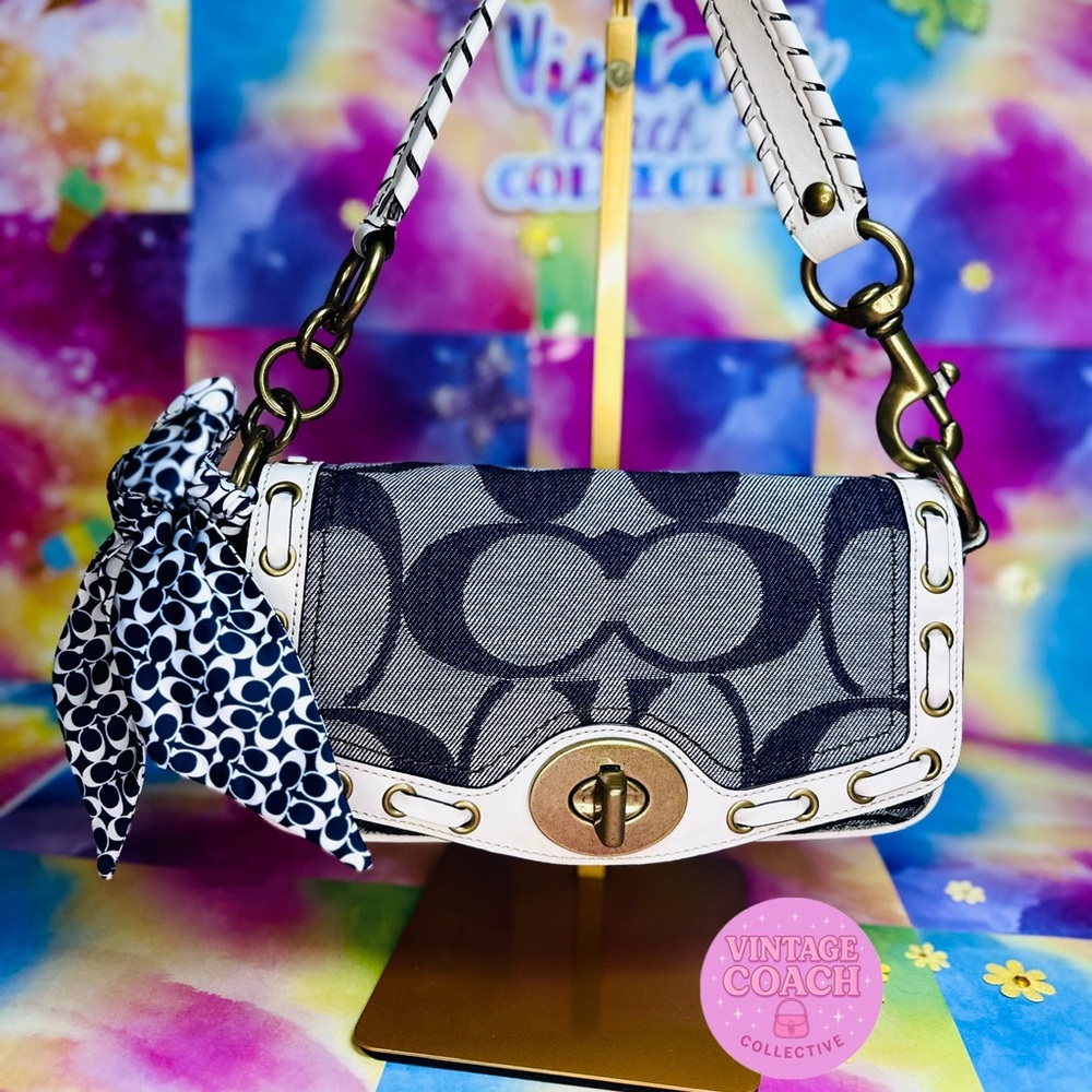 Sold on depop 
 Rare single turnlock denim legacy & scarf